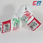 Boxhandschuhe Cleto Reyes Professional CB2 Weiß-Rot Mexican mit Schnürsenkeln