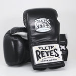 Boxhandschuhe Cleto Reyes Safetec CB4 Schwarz mit Schnürsenkeln