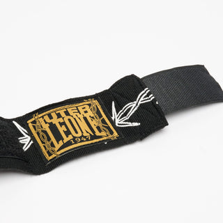 Boxbandagen 3,5mt Leone IUTER Barbed Wire AB705IU Schwarz-Combat Arena