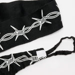 Boxbandagen 3,5mt Leone IUTER Barbed Wire AB705IU Schwarz-Combat Arena