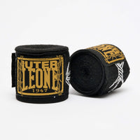 Boxbandagen 3,5mt Leone IUTER Barbed Wire AB705IU Schwarz-Combat Arena