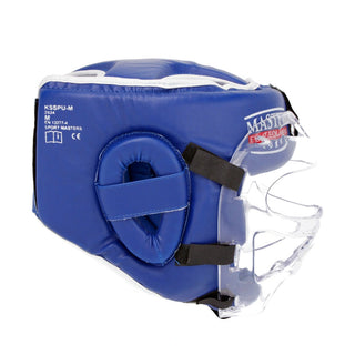 Kopfschutz mit Visier Masters WAKO Blau 