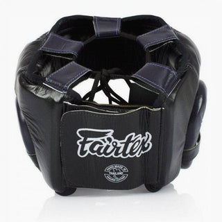 Kopfschutz Fairtex Diagonal Vision Sparring HG13 Schwarz-Blau 