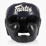 Kopfschutz Fairtex Diagonal Vision Sparring HG13 Schwarz-Blau 