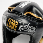 Kopfschutz Leone IUTER Barbed Wire CS01IU Schwarz-Combat Arena
