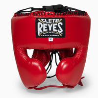 Kopfschutz Cleto Reyes mit Wangenschutz Rot-Combat Arena