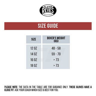 Boxhandschuhe Cleto Reyes Sparring CE6 Platin