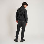 Sweatshirt Leone Balck Lion mit Kapuze ABX313 Schwarz-Combat Arena