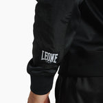 Sweatshirt Leone Logo Wacs mit Kapuze ABX127 Schwarz 
