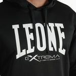 Sweatshirt Leone Logo mit Kapuze ABX119 Schwarz 