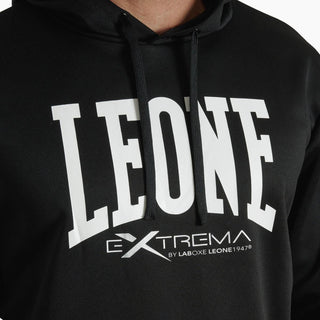 Sweatshirt Leone Logo mit Kapuze ABX119 Schwarz 