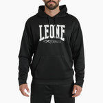 Sweatshirt Leone Logo mit Kapuze ABX119 Schwarz 