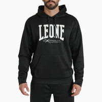 Sweatshirt Leone Logo mit Kapuze ABX119 Schwarz 