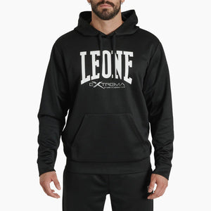 Sweatshirt Leone Logo mit Kapuze ABX119 Schwarz 