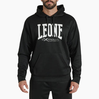 Sweatshirt Leone Logo mit Kapuze ABX119 Schwarz 