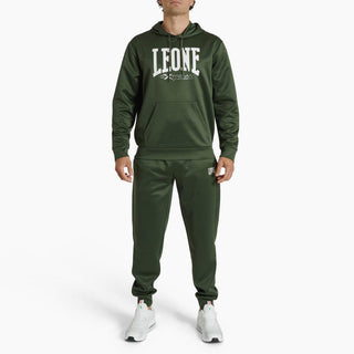 Sweatshirt Leone Logo mit Kapuze ABX119 Grün 