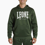 Sweatshirt Leone Logo mit Kapuze ABX119 Grün 