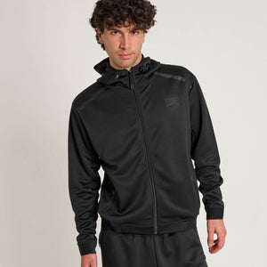 Sweatshirt Leone Balck Lion mit Kapuze ABX313 Schwarz 