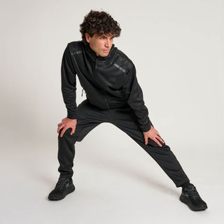 Sweatshirt Leone Balck Lion mit Kapuze ABX313 Schwarz 