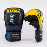 MMA-Handschuhe Tekken 8 King Schwarz-Gelb-Combat Arena