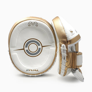 Boxpratzen Rival Professionelle RPM100 Weiß-Gold 