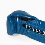 Boxhandschuhe Cleto Reyes Professional CB2 Blau-schwarz mit Schnürsenkeln