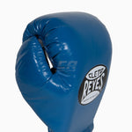 Boxhandschuhe Cleto Reyes Professional CB2 Blau-schwarz mit Schnürsenkeln