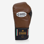 Boxhandschuhe Di Nardo mit Schnürsenkel 12 Oz Braun-schwarz-Combat Arena
