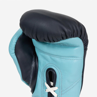 Boxhandschuhe Di Nardo mit Schnürsenkel 14 Oz Schwarz-Wasser-Combat Arena