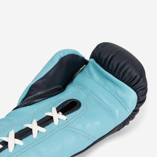 Boxhandschuhe Di Nardo mit Schnürsenkel 14 Oz Schwarz-Wasser-Combat Arena