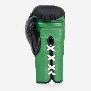 Boxhandschuhe Di Nardo mit Schnürsenkel 14 Oz Schwarz-grün-Combat Arena