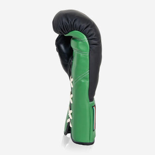 Boxhandschuhe Di Nardo mit Schnürsenkel 14 Oz Schwarz-grün-Combat Arena