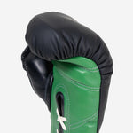 Boxhandschuhe Di Nardo mit Schnürsenkel 14 Oz Schwarz-grün-Combat Arena
