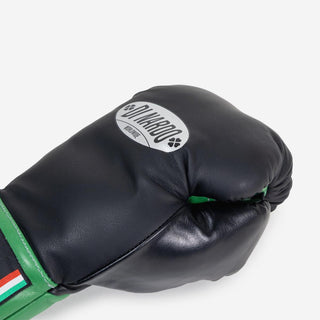 Boxhandschuhe Di Nardo mit Schnürsenkel 14 Oz Schwarz-grün-Combat Arena
