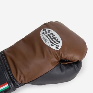 Boxhandschuhe Di Nardo mit Klettverschluss 12 Oz Braun-schwarz 
