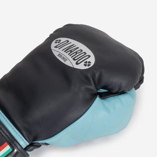 Boxhandschuhe Di Nardo mit Klettverschluss 14 Oz Schwarz-Wasser-Combat Arena