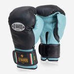 Boxhandschuhe Di Nardo mit Klettverschluss 14 Oz Schwarz-Wasser-Combat Arena