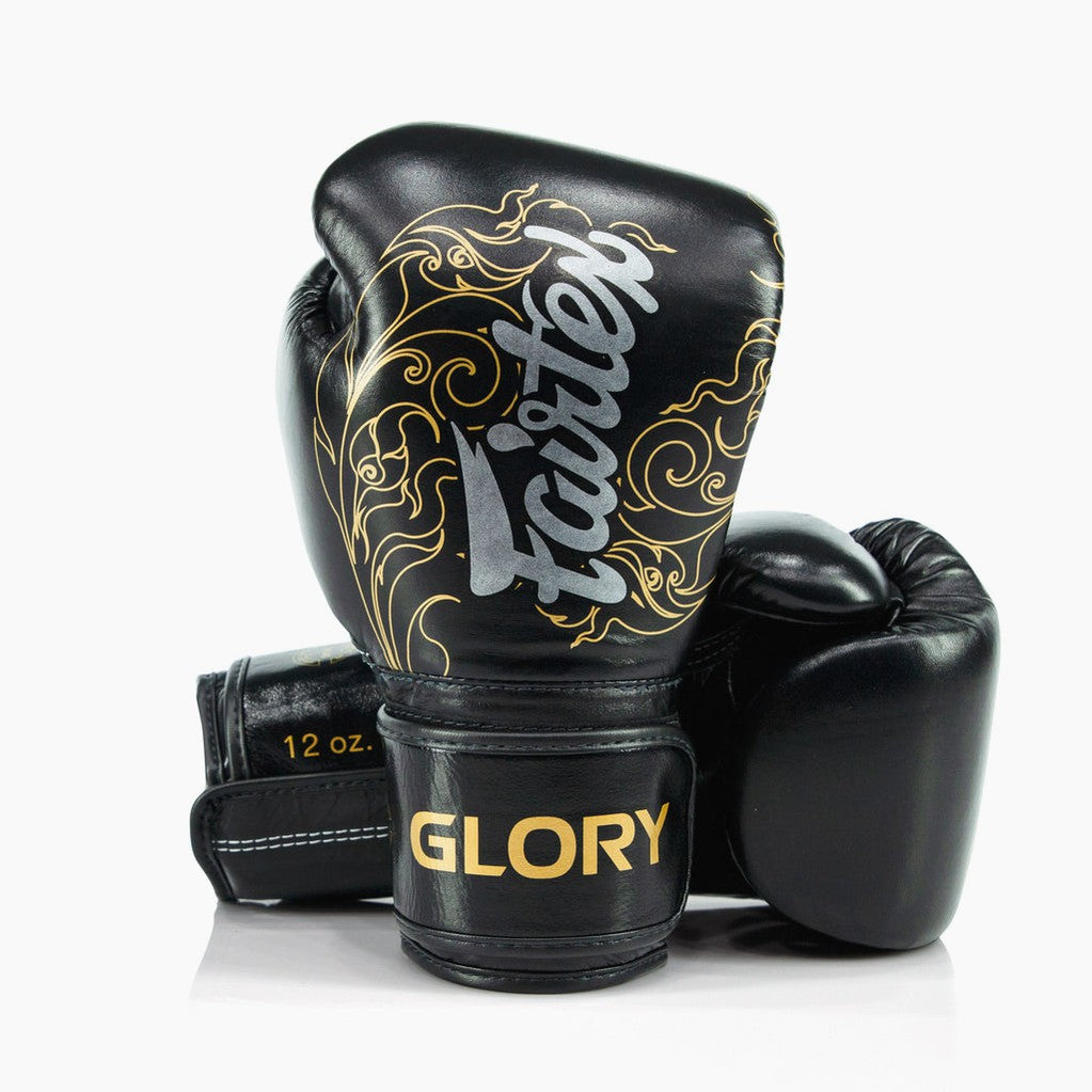 Boxhandschuhe Fairtex x Glory BGVG3 Schwarz-Gold 
