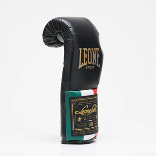 Guantoni Leone Orlando Tricolore con lacci Nero-Combat Arena