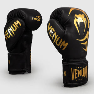 Boxhandschuhe Venum x Mike Tyson Replica Schwarz-Gold-Combat Arena