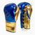 Boxhandschuhe Adidas Hybrid 500 Pro mit Schnürsenkel Blau-Gold 
