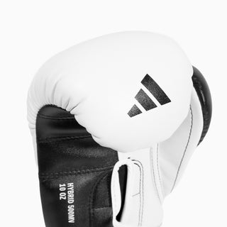 Boxhandschuhe Adidas Hybrid 500 Pro und Kontra Klettverschluss Schwarz-Weiß 