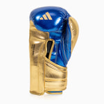 Boxhandschuhe Adidas Hybrid 500 Pro mit Klettverschluss Blau-Gold 
