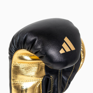 Boxhandschuhe Adidas Hybrid 500 Pro mit Klettverschluss Schwarz-Gold 