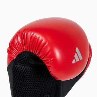 Boxhandschuhe Adidas Speed Tilt 200 WAKO 10 Oz Rot-schwarz-silber 