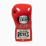 Boxhandschuhe Cleto Reyes Professional CB2 Rot-Schwarz mit Schnürsenkeln
