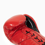 Boxhandschuhe Cleto Reyes Professional CB2 Rot-Schwarz mit Schnürsenkeln