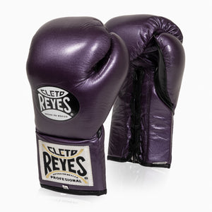 Boxhandschuhe Cleto Reyes Professional CB2 Lila mit Schnürung