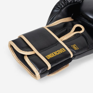 Boxhandschuhe Di Nardo Undercover mit Klettverschluss Schwarz-Gold 