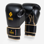 Boxhandschuhe Di Nardo Undercover mit Klettverschluss Schwarz-Gold 